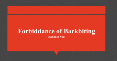 Forbiddance of backbiting in Islam